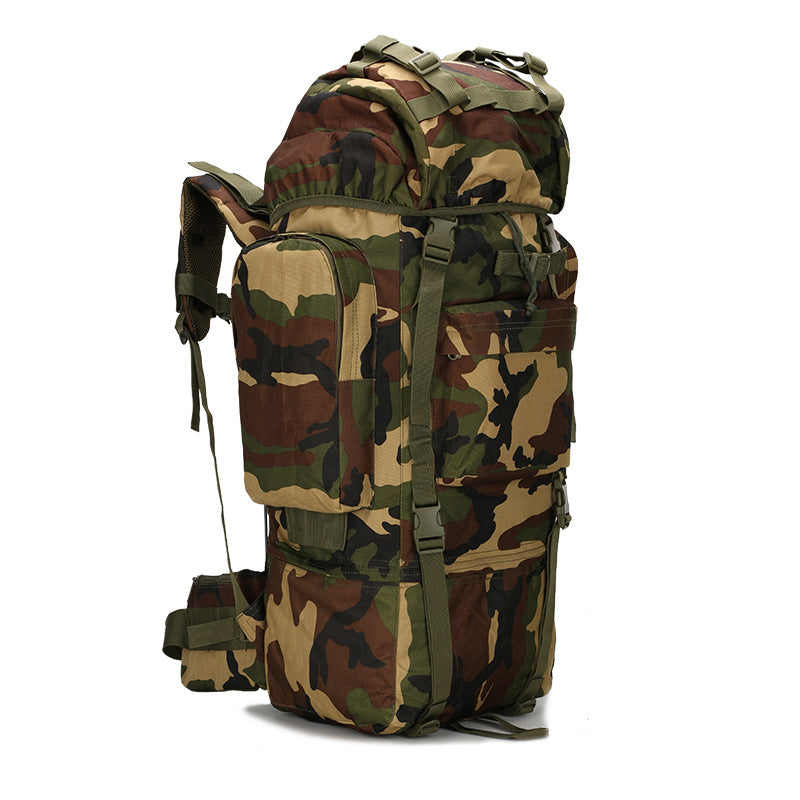 65L Military style water-resistant camping/hiking Backpack