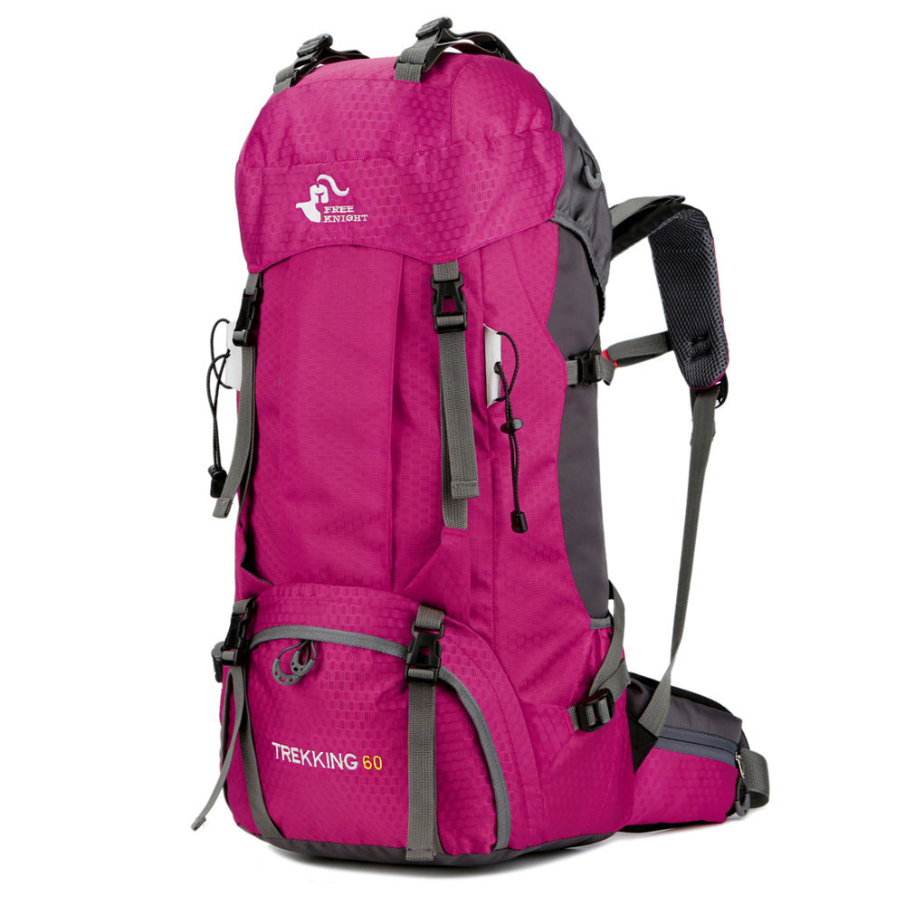 60L Camping and Hiking Backpack Vibrant Colours