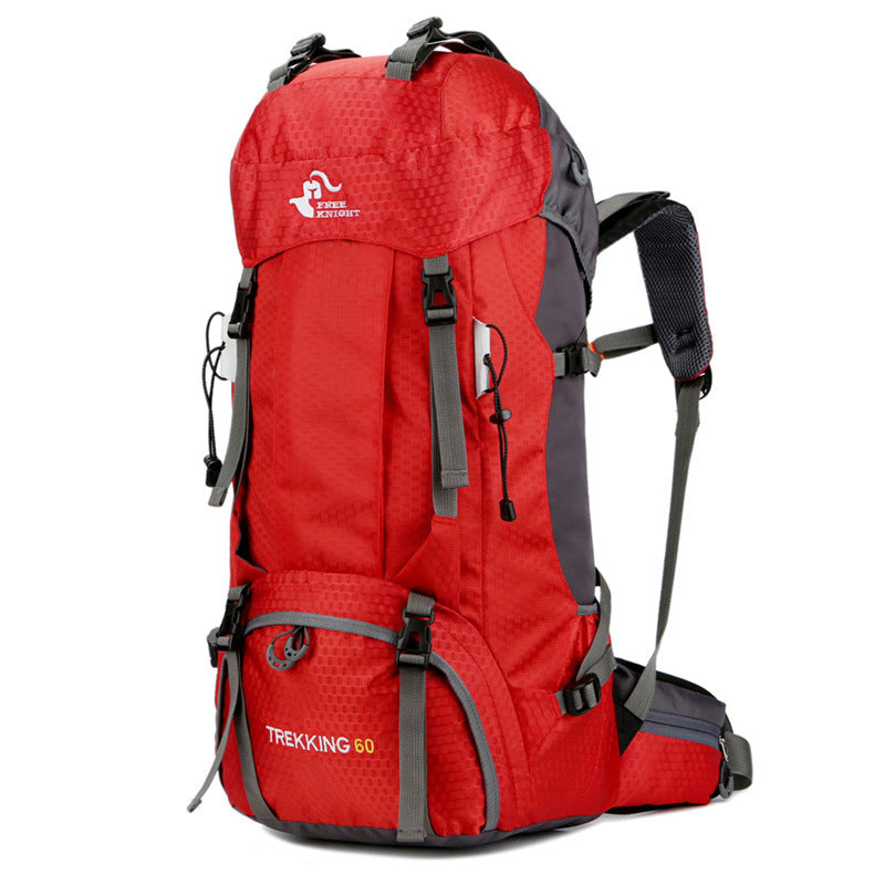 60L Camping and Hiking Backpack Vibrant Colours