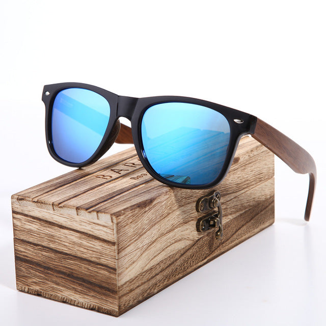 Wooden Polarized Barcur Designer Sunglasses for Men
