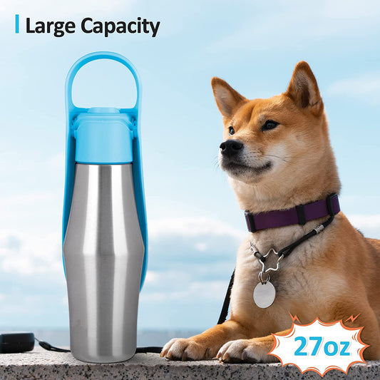 Heavy Duty Metal Portable Dog Water Bottle